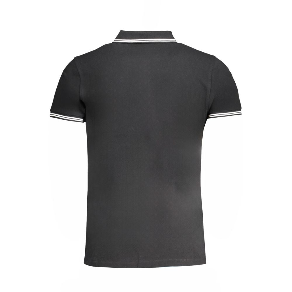 Polo Shirt by Cavalli Class for men in cotton black showcases a enviable silhouette, featuring a refined and for a enviable finish.