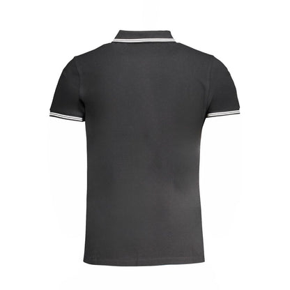 Polo Shirt by Cavalli Class for men in cotton black showcases a enviable silhouette, featuring a refined and for a enviable finish.