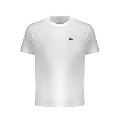 T-Shirt by Lee for men in cotton white features an edgy silhouette, meticulously detailed with a sophisticated short-sleeve and crew neckline for a truly edgy finish.