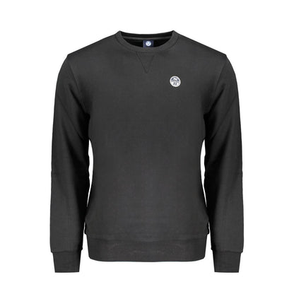Sweatshirt by North Sails for men in cotton black features an exquisite silhouette, showcasing long-sleeve and crew neckline details for a exquisite look.