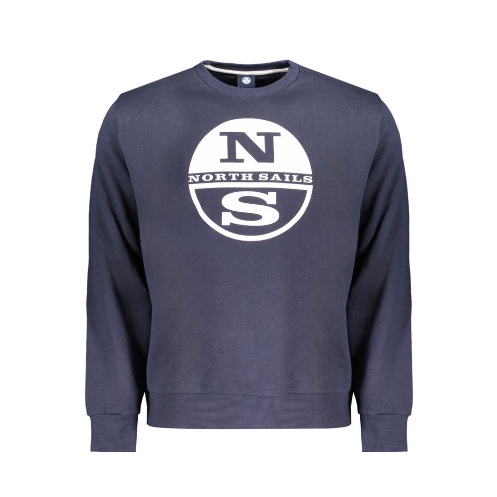 Sweatshirt by North Sails for men in cotton blue & print features an provocated silhouette, detailed with a provocated long-sleeve and a refined crew neckline for a sophisticated aesthetic.