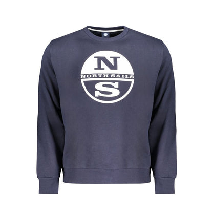 Sweatshirt by North Sails for men in cotton blue & print features an provocated silhouette, detailed with a provocated long-sleeve and a refined crew neckline for a sophisticated aesthetic.