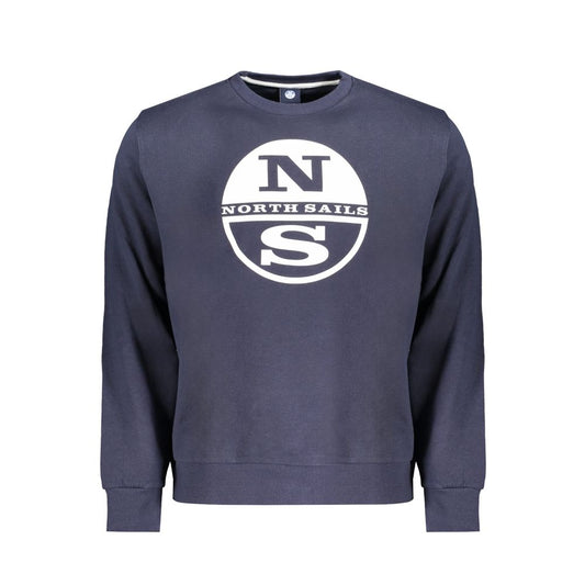 Sweatshirt by North Sails for men in cotton blue & print features an provocated silhouette, detailed with a provocated long-sleeve and a refined crew neckline for a sophisticated aesthetic.