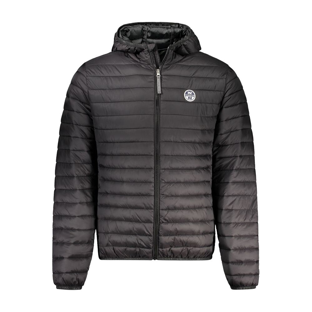 Hooded Jacket by North Sails for men in polyamide black features a smart silhouette, perfectly accentuated by its unique hooded neckline and functional pockets & hooded for a smart finish.