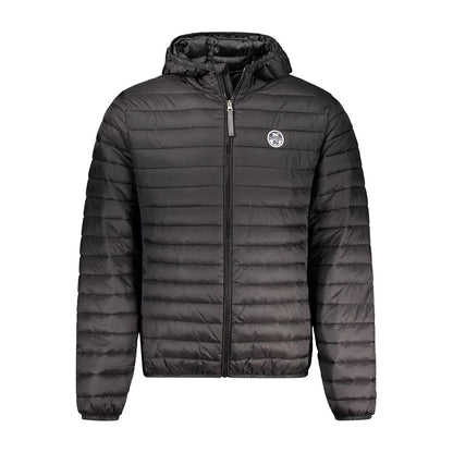 Hooded Jacket by North Sails for men in polyamide black features a smart silhouette, perfectly accentuated by its unique hooded neckline and functional pockets & hooded for a smart finish.