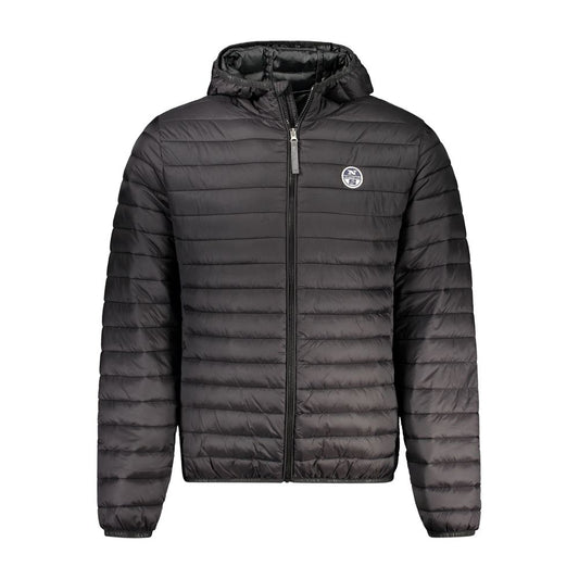 Hooded Jacket by North Sails for men in polyamide black features a smart silhouette, perfectly accentuated by its unique hooded neckline and functional pockets & hooded for a smart finish.