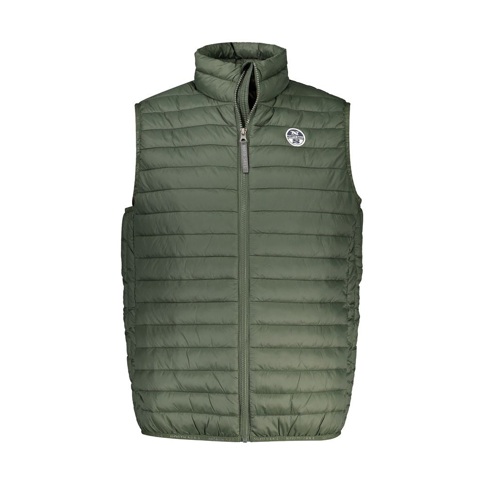 Vest by North Sails for men in polyamide green features a chic silhouette, expertly detailed with a refined and premium lightweight & pockets for a truly chic look.