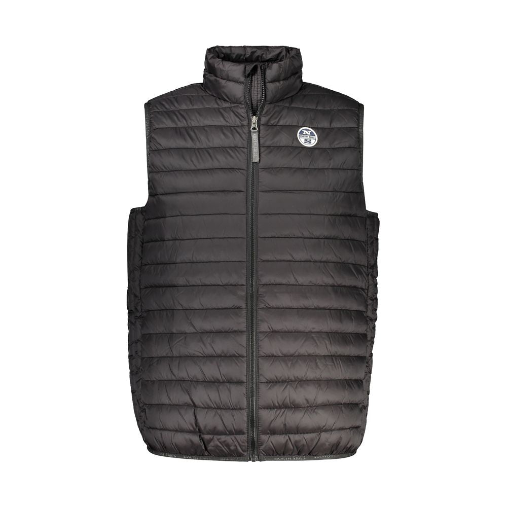 Jacket by North Sails for men in polyamide black showcases a contemporary silhouette, detailed with a contemporary and premium pockets for a sophisticated finish.