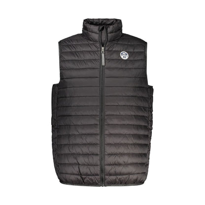 Jacket by North Sails for men in polyamide black showcases a contemporary silhouette, detailed with a contemporary and premium pockets for a sophisticated finish.