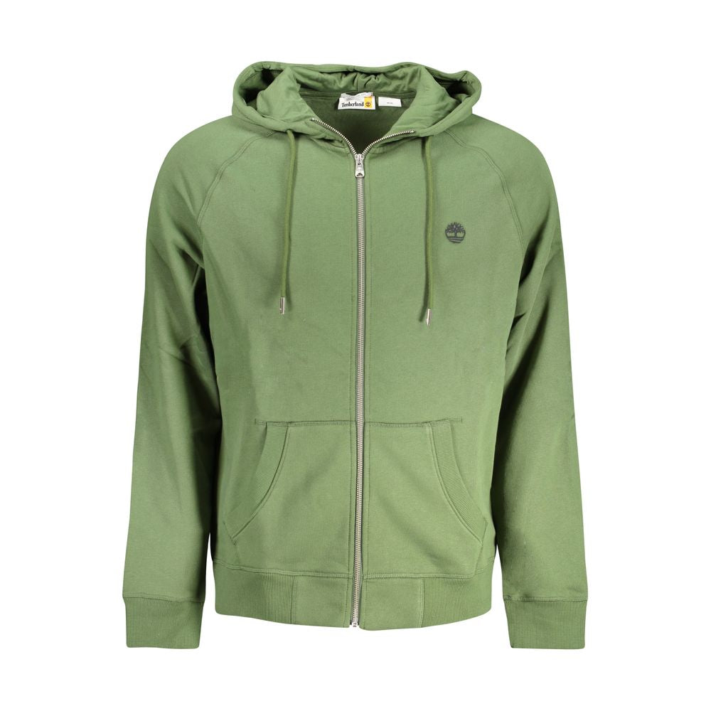 Sweatshirt by Timberland for men in cotton polyester green features an provocated silhouette, detailed with a provocated and a refined for a sophisticated aesthetic.
