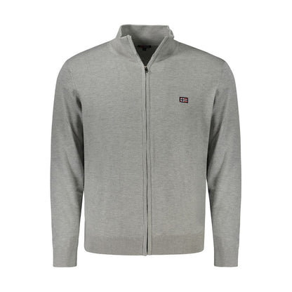 Cardigan by Norway 1963 for men in viscose polyester & polyamide brown & gray features an crisp silhouette, showcasing a sophisticated and long-sleeve detail for a truly crisp finish.