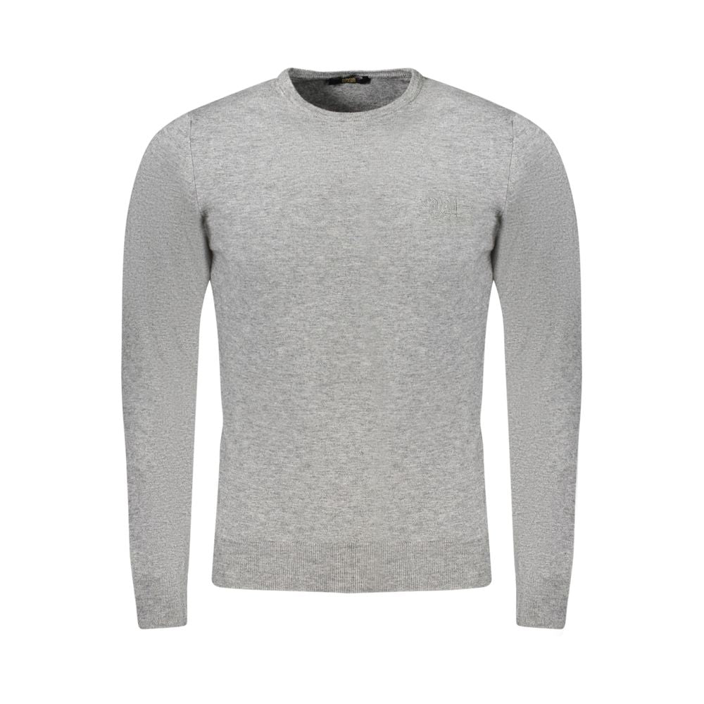 This Sweater by Cavalli Class for men in polyamide polyester viscose brown & gray presents a understated silhouette, featuring a sophisticated crew neckline and for a understated finish.