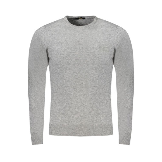 This Sweater by Cavalli Class for men in polyamide polyester viscose brown & gray presents a understated silhouette, featuring a sophisticated crew neckline and for a understated finish.