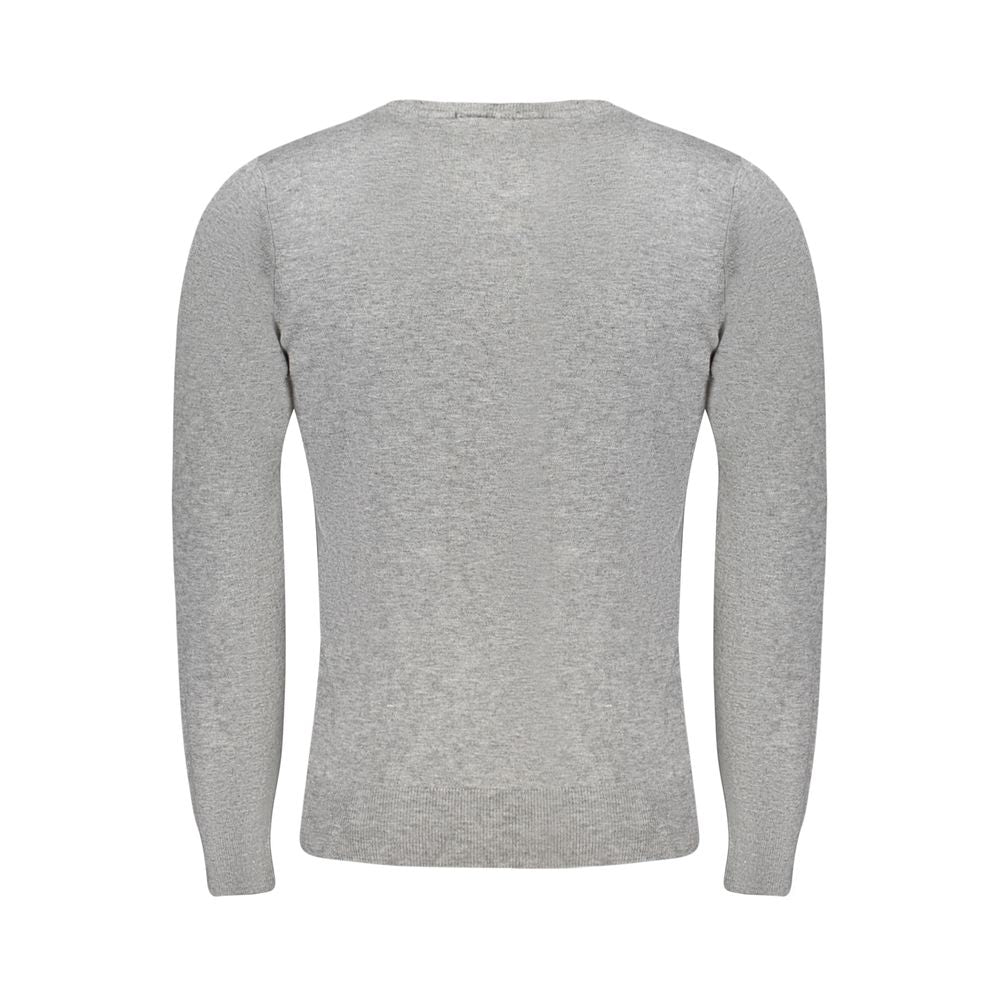 Sweater by Cavalli Class for men in polyamide polyester viscose brown & gray showcases an masterful silhouette, artfully detailed with a masterful crew neckline and for a sophisticated, premium finish.