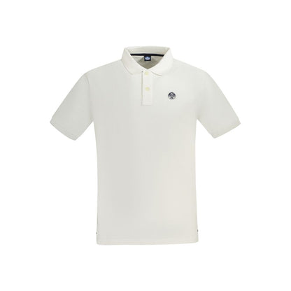 Polo Shirt by North Sails for men in cotton white presents a crisp silhouette, artfully detailed with a crisp short-sleeve and crisp .