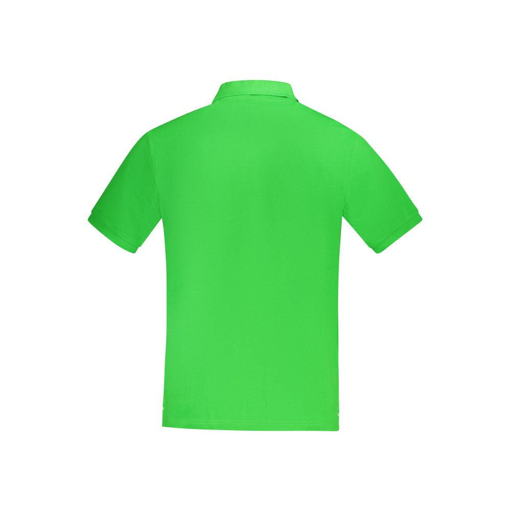 Polo Shirt by North Sails for men in cotton green presents a sleek silhouette, featuring a refined and for a sleek finish.