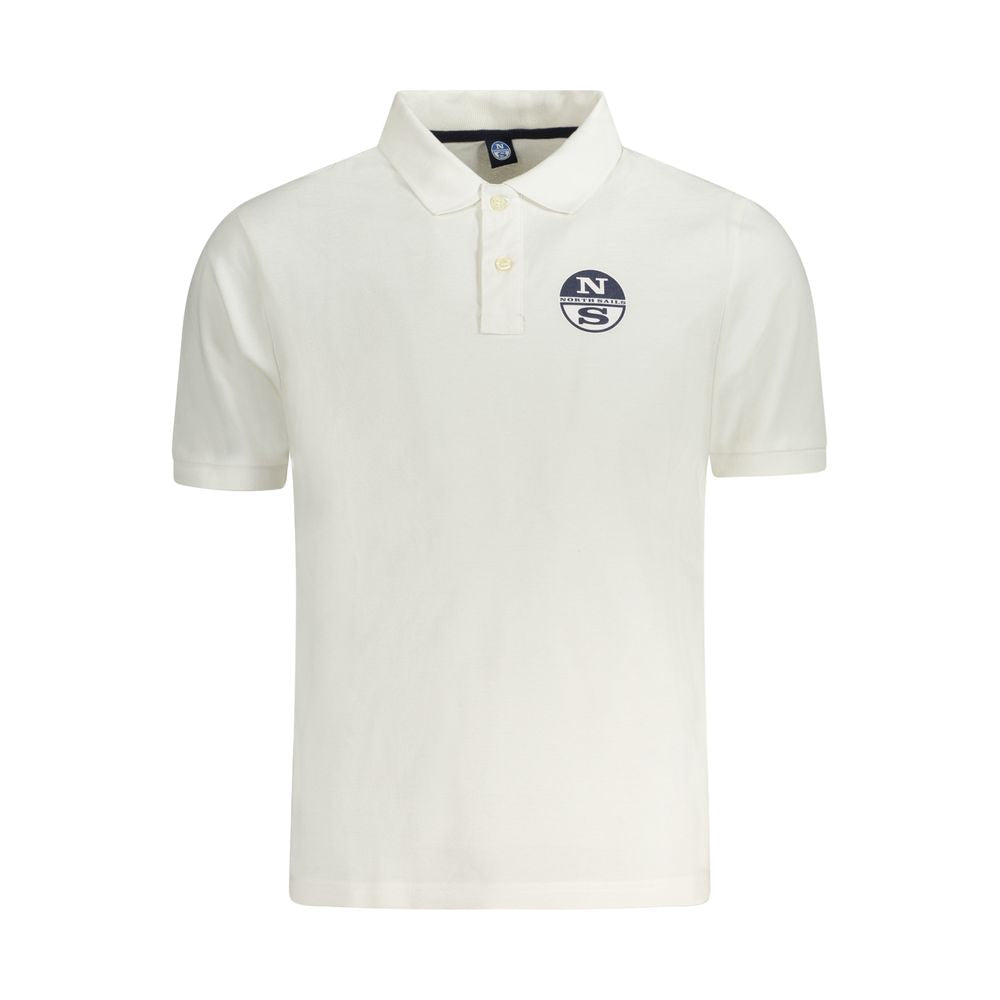 Polo Shirt by North Sails for men in cotton white & print presents a crisp silhouette, artfully detailed with a crisp and crisp .