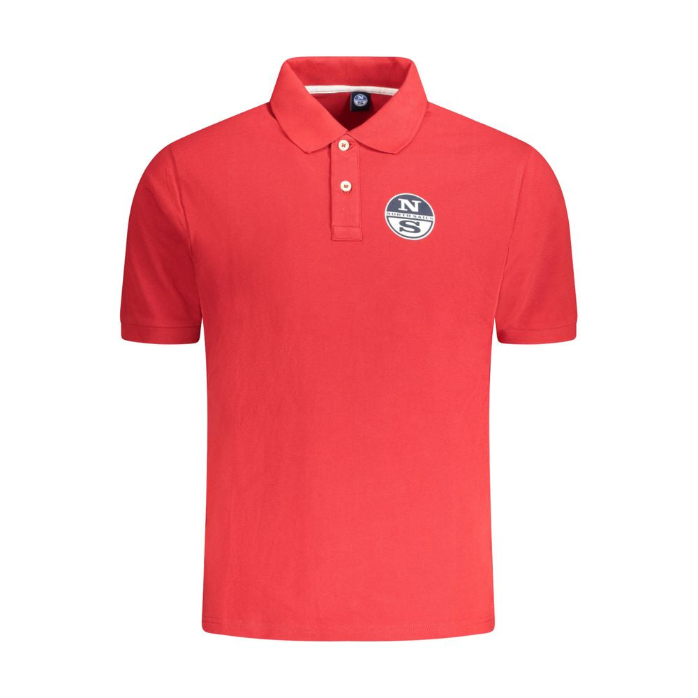 Polo Shirt by North Sails for men in cotton red & print presents a sleek silhouette, featuring a refined and short-sleeve for a sleek finish.