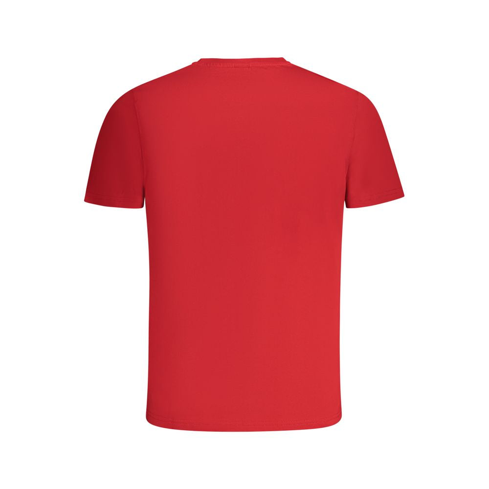 T-Shirt by North Sails for men in cotton red & print showcases a chic silhouette, artfully detailed with a chic and for a chic finish.