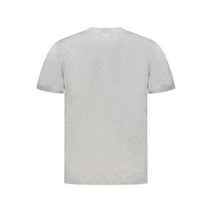 T-Shirt by North Sails for men in cotton brown, gray & print showcases a fashionable silhouette, elegantly detailed with a fashionable and crew neckline for a sophisticated, high-fashion look.