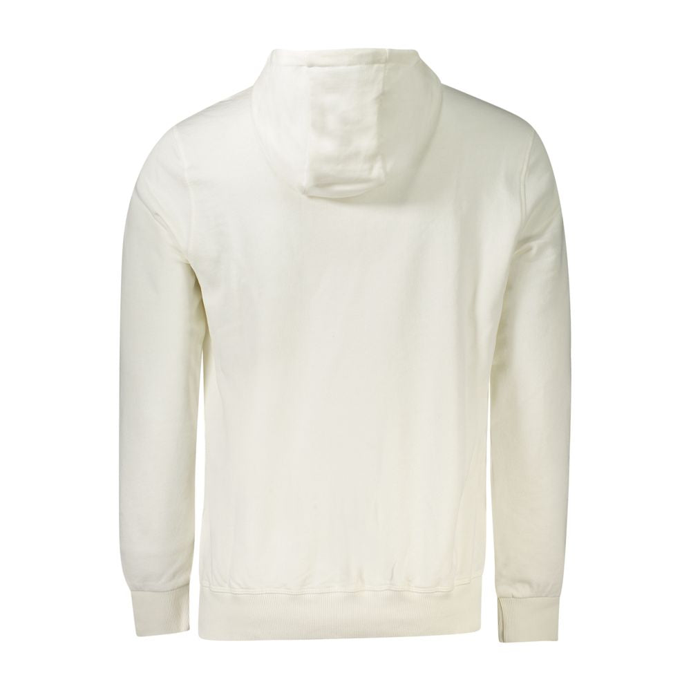 Sweatshirt Hoodie by North Sails for men in cotton blue & white features an luminous silhouette, showcasing a sophisticated and for a truly luminous look.