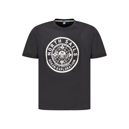 T-Shirt by North Sails for men in cotton black & print features an edgy silhouette, meticulously detailed with a sophisticated and crew neckline for a truly edgy finish.