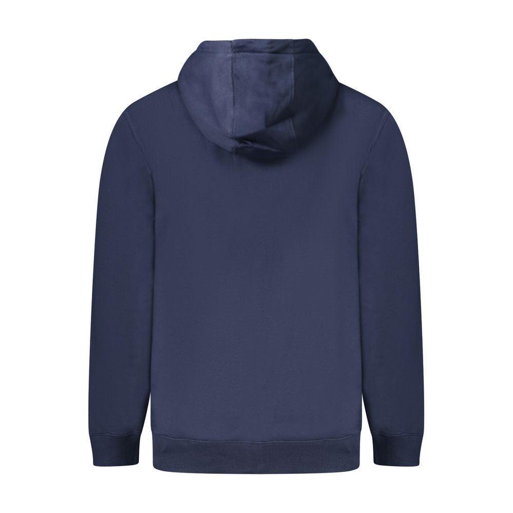Hooded Sweatshirt Hoodie by Tommy Hilfiger for men in cotton polyester blue & signature features a edgy silhouette, detailed with a edgy hooded neckline and for a refined finish.