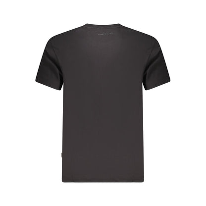 T-Shirt by Pepe Jeans for men in cotton black, signature & print showcases a chic silhouette, artfully detailed with a chic and for a chic finish.