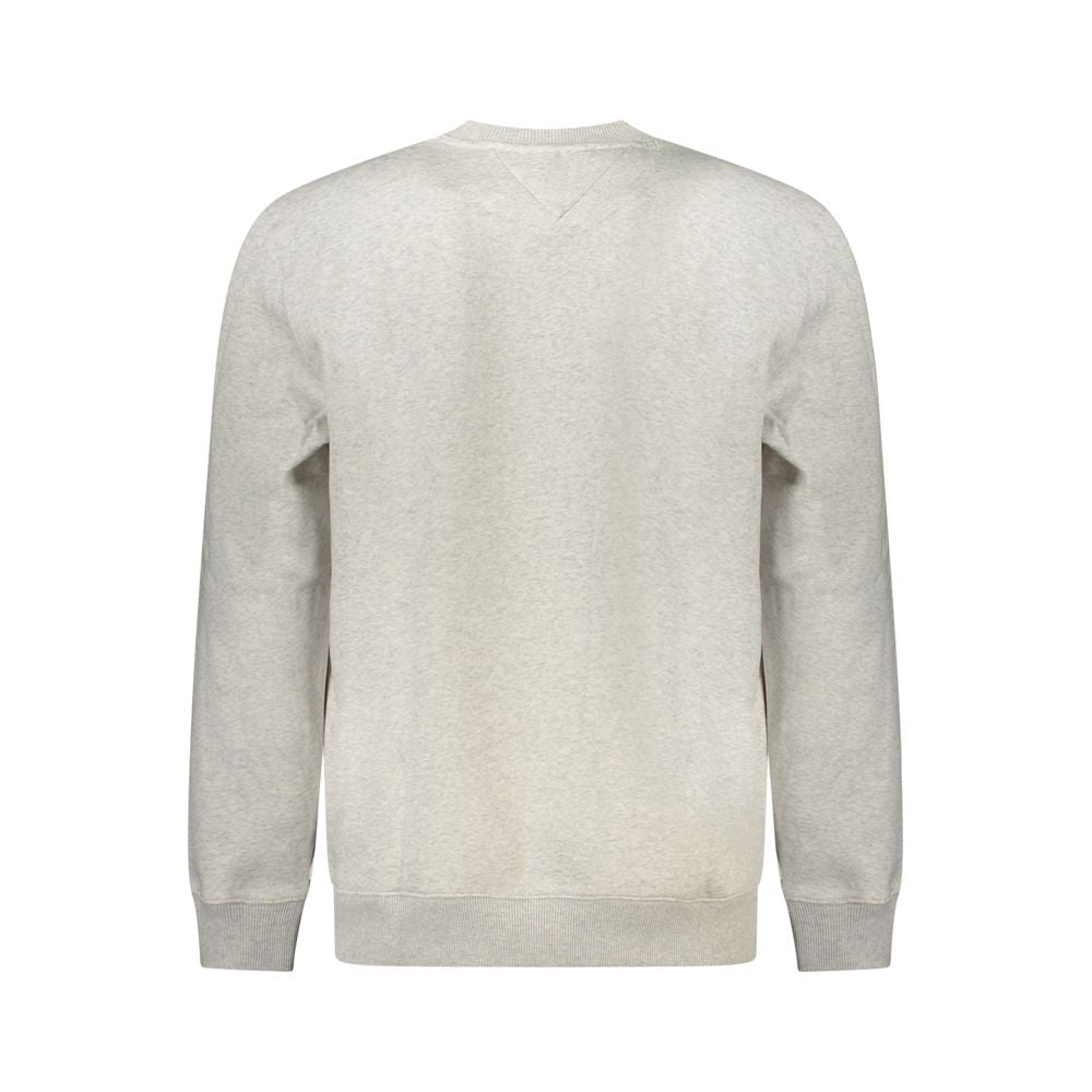 Sweatshirt by Tommy Hilfiger for men in cotton polyester gray features a unrivaled silhouette with a refined crew neckline and unrivaled detailing for a sophisticated look.