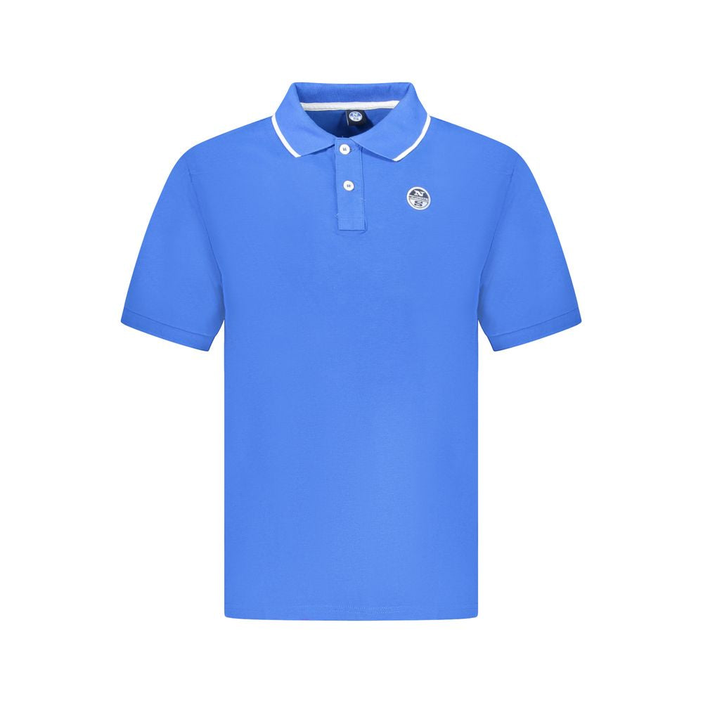 North Sails Men's Short-Sleeve Cotton Polo Shirt - Blue Signature