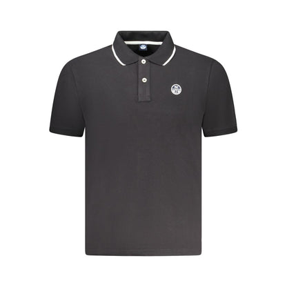 Polo Shirt by North Sails for men in cotton black presents a distinguished silhouette, showcasing a sophisticated and distinguished for a truly distinguished finish.
