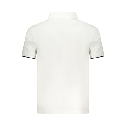 Polo Shirt by North Sails for men in cotton white & print showcases a sharp silhouette, detailed with a refined and sharp for a sophisticated finish.