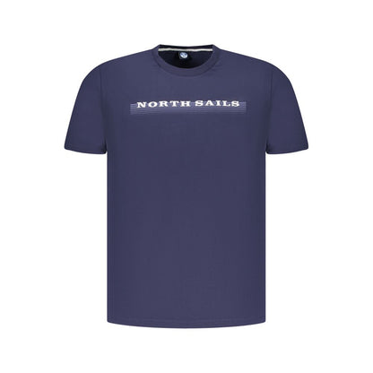 T-Shirt by North Sails for men in cotton blue & print features an edgy silhouette, meticulously detailed with a sophisticated and crew neckline for a truly edgy finish.
