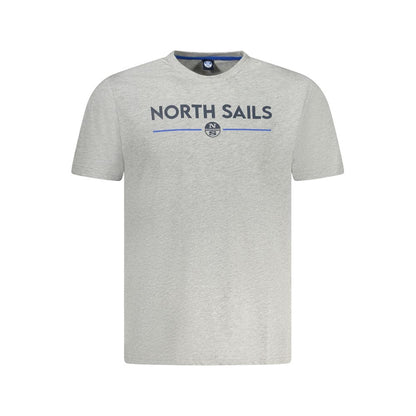 T-Shirt by North Sails for men in cotton brown, gray & print showcases a dramatic silhouette, elegantly detailed with a dramatic crew neckline and for a truly dramatic finish.