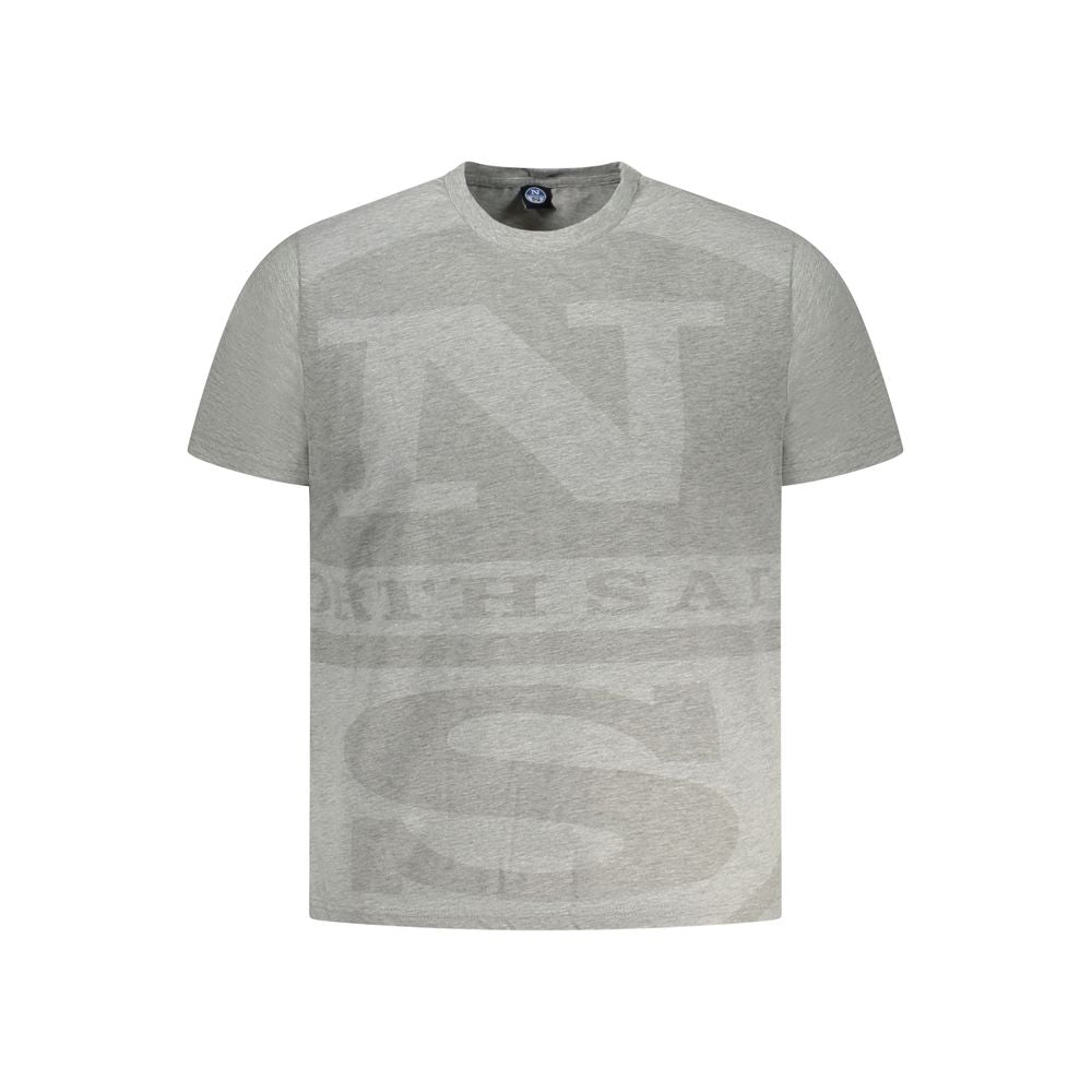 T-Shirt by North Sails for men in cotton brown, gray & print showcases a dramatic silhouette, elegantly detailed with a dramatic crew neckline and short-sleeve for a truly dramatic finish.