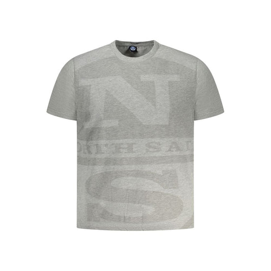 T-Shirt by North Sails for men in cotton brown, gray & print showcases a dramatic silhouette, elegantly detailed with a dramatic crew neckline and short-sleeve for a truly dramatic finish.
