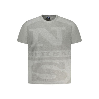 T-Shirt by North Sails for men in cotton brown, gray & print showcases a unassuming silhouette, artfully detailed with a refined crew neckline and unassuming for a sophisticated, contemporary look.