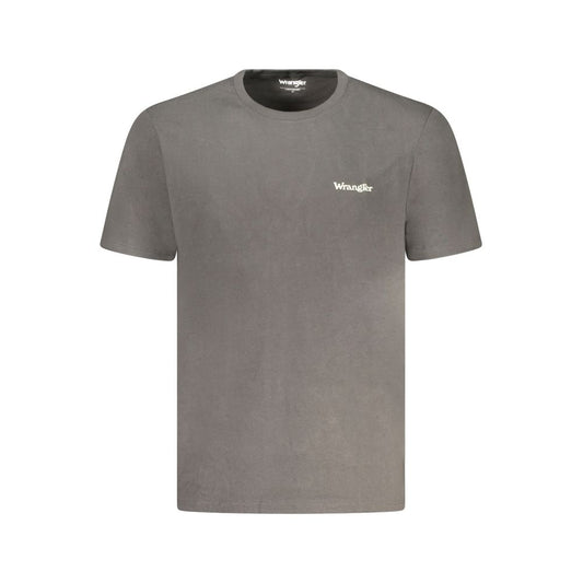 T-Shirt by Wrangler for men in cotton black & print showcases a dramatic silhouette, elegantly detailed with a dramatic crew neckline and short-sleeve for a truly dramatic finish.