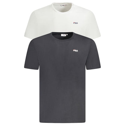 T-Shirt by Fila for men in organic cotton black, white & print features an edgy silhouette, meticulously detailed with a sophisticated and for a truly edgy finish.