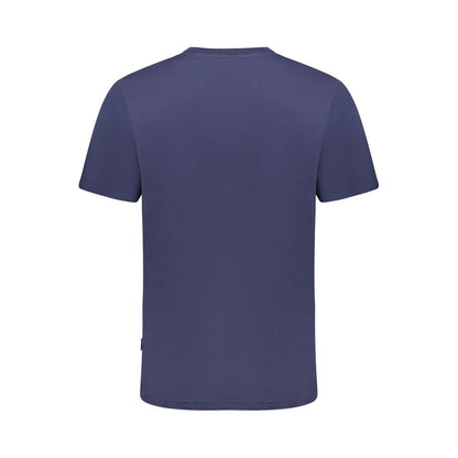 T-Shirt by Fila for men in cotton blue & print showcases a dramatic silhouette, elegantly detailed with a dramatic and for a truly dramatic finish.