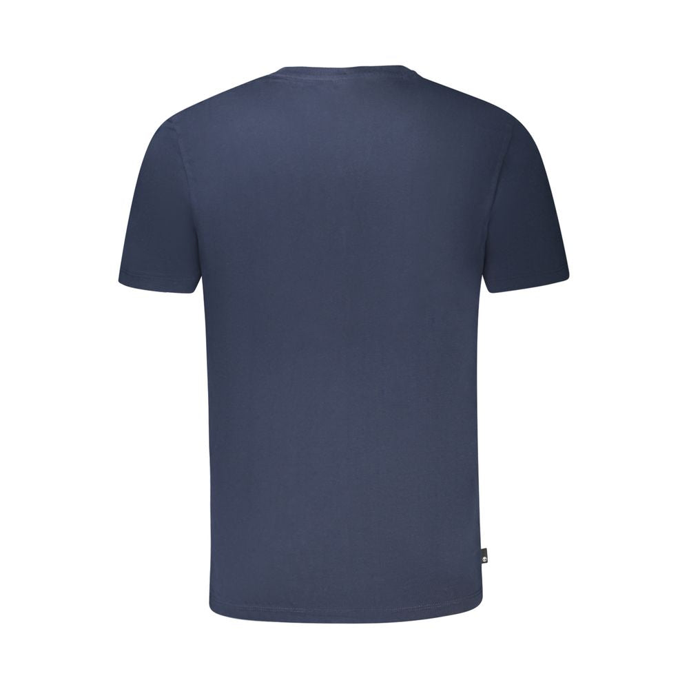 T-Shirt by Timberland for men in organic cotton blue & print features an edgy silhouette, meticulously detailed with a sophisticated and crew neckline for a truly edgy finish.