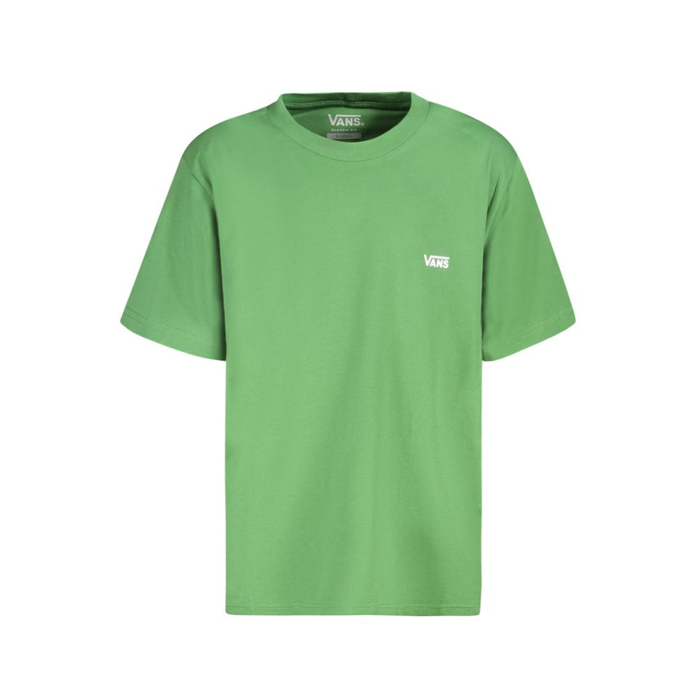 T-Shirt by Vans for men in cotton green, signature & print showcases a chic silhouette, artfully detailed with a chic crew neckline and short-sleeve for a chic finish.