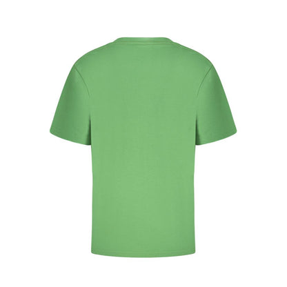 T-Shirt by Vans for men in cotton green, signature & print features a plush silhouette, showcasing a sophisticated crew neckline and for a truly plush finish.