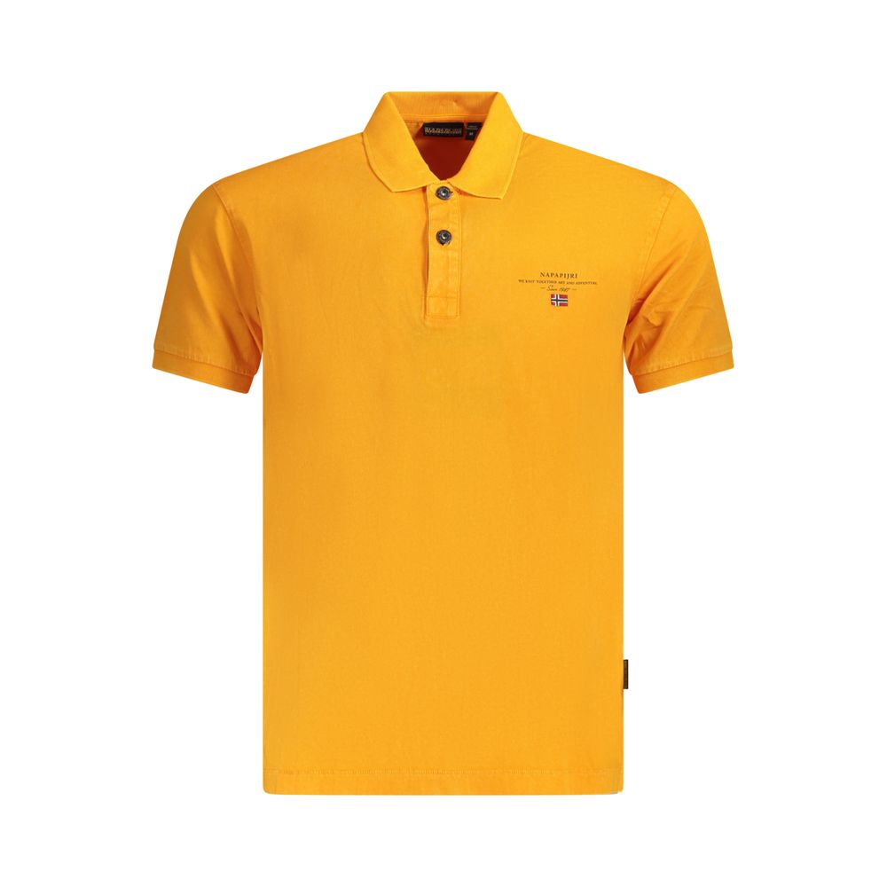 Polo Shirt by Napapijri for men in cotton orange & print presents a distinguished silhouette, showcasing a sophisticated and distinguished for a truly distinguished finish.