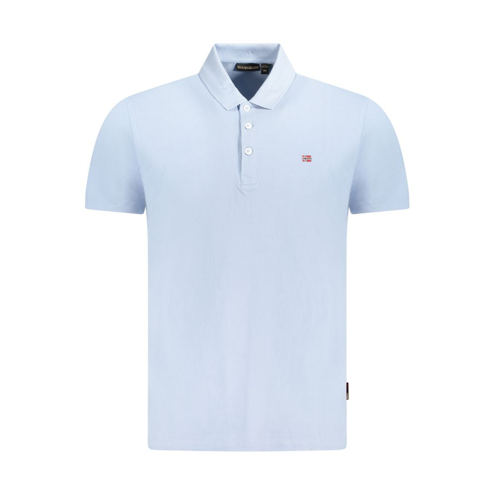 Polo Shirt by Napapijri for men in cotton light-blue showcases a enviable silhouette, featuring a refined and for a enviable finish.
