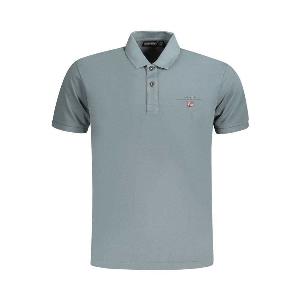 Polo Shirt by Napapijri for men in cotton brown, gray & print showcases a sharp silhouette, detailed with a refined and sharp short-sleeve for a sophisticated finish.