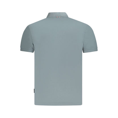 Polo Shirt by Napapijri for men in cotton brown, gray & print showcases a sharp silhouette, detailed with a refined and sharp for a sophisticated finish.
