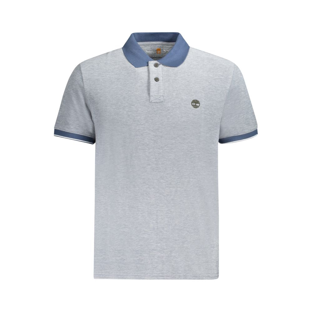 Polo Shirt by Timberland for men in cotton blue showcases a enviable silhouette, featuring a refined and short-sleeve for a enviable finish.