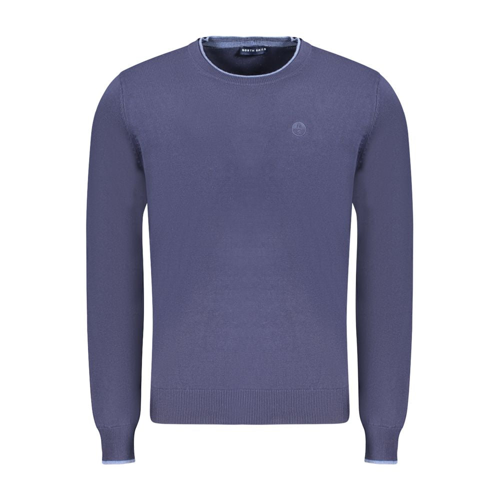 Sweater by North Sails for men in cotton blue showcases an masterful silhouette, artfully detailed with a masterful crew neckline and for a sophisticated, premium finish.