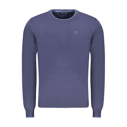 Sweater by North Sails for men in cotton blue showcases an masterful silhouette, artfully detailed with a masterful crew neckline and for a sophisticated, premium finish.
